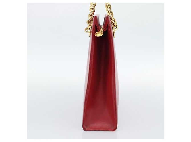Borsa a Spalla MCM in Pelle Rossa e Oro Auth ar14008 Rosso D'oro - vista 4