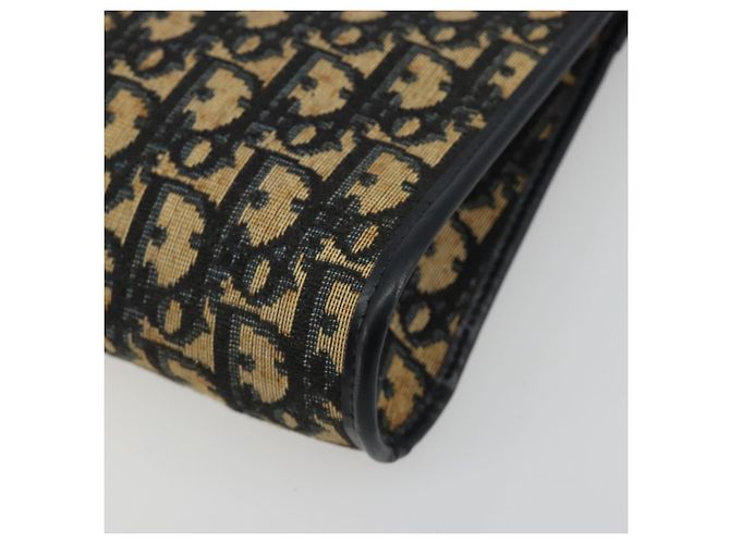Borsa a tracolla Christian Dior Trotter Canvas Navy Gold Auth BA13956 D'oro Blu navy - vista 10