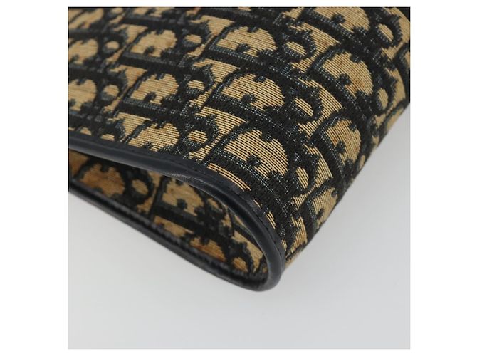 Borsa a tracolla Christian Dior Trotter Canvas Navy Gold Auth BA13956 D'oro Blu navy - vista 11