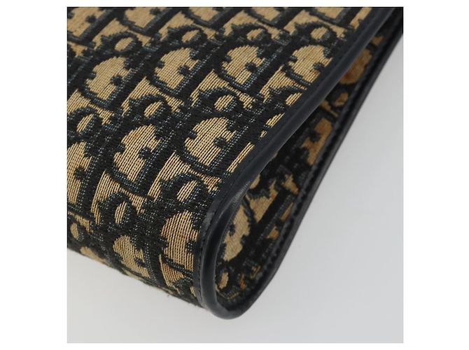 Borsa a tracolla Christian Dior Trotter Canvas Navy Gold Auth BA13956 D'oro Blu navy - vista 12