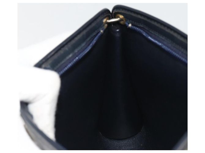 Borsa a tracolla Christian Dior Trotter Canvas Navy Gold Auth BA13956 D'oro Blu navy - vista 20