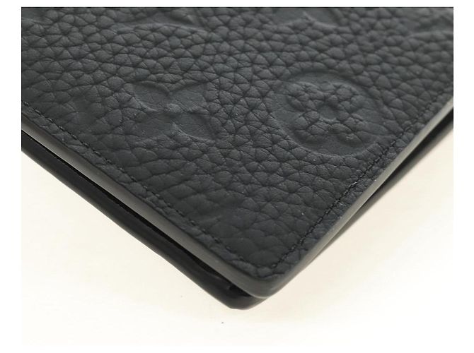LOUIS VUITTON Taurillon Clemence Brazza Portefeuille M69038 Auth 186687SM Nero - vista 16
