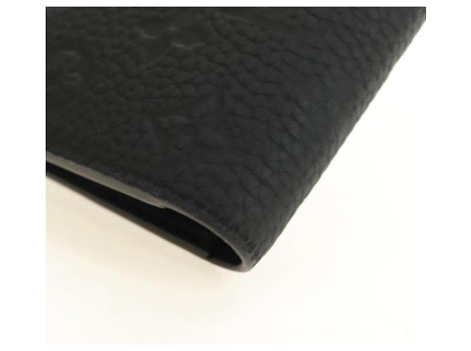 LOUIS VUITTON Taurillon Clemence Brazza Portefeuille M69038 Auth 186687SM Nero - vista 17
