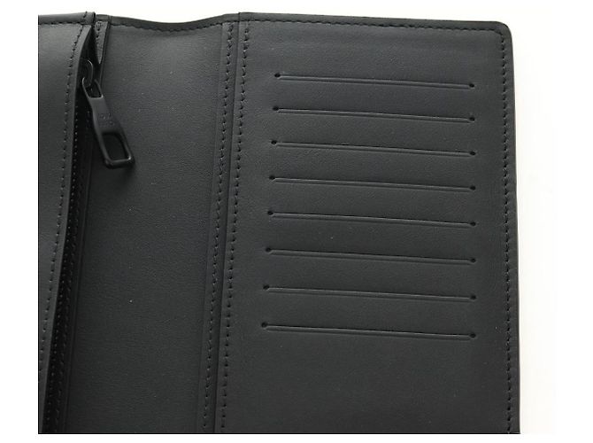 LOUIS VUITTON Taurillon Clemence Brazza Portefeuille M69038 Auth 186687SM Nero - vista 20