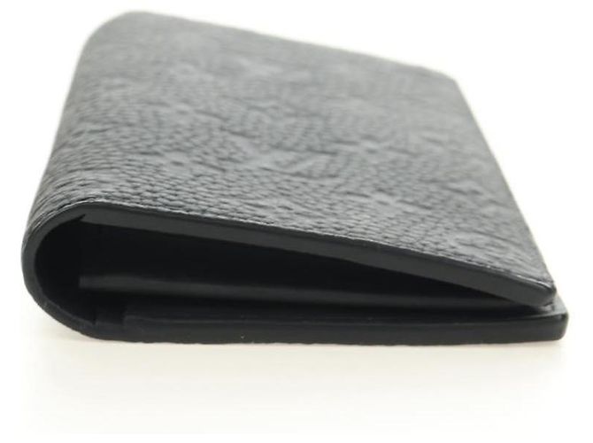 LOUIS VUITTON Taurillon Clemence Brazza Portefeuille M69038 Auth 186687SM Nero - vista 6