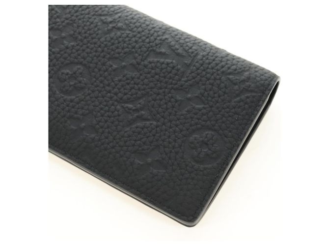 LOUIS VUITTON Taurillon Clemence Brazza Portefeuille M69038 Auth 186687SM Nero - vista 8