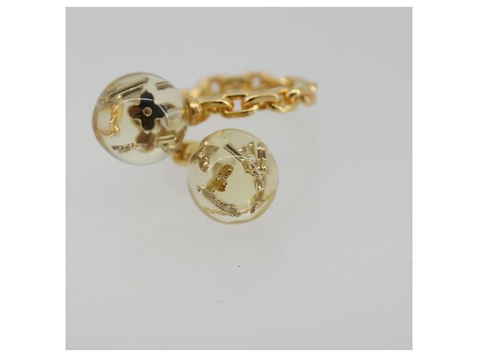 Anello LOUIS VUITTON Bergvale Inclusion Fawn in metallo Oro M65539 LV Auth BA13861V - vista 7