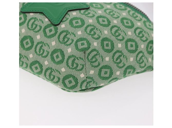 Marsupio per bambini GUCCI Sherry Line in tela verde argento 502095 Auth BA13773V - vista 11