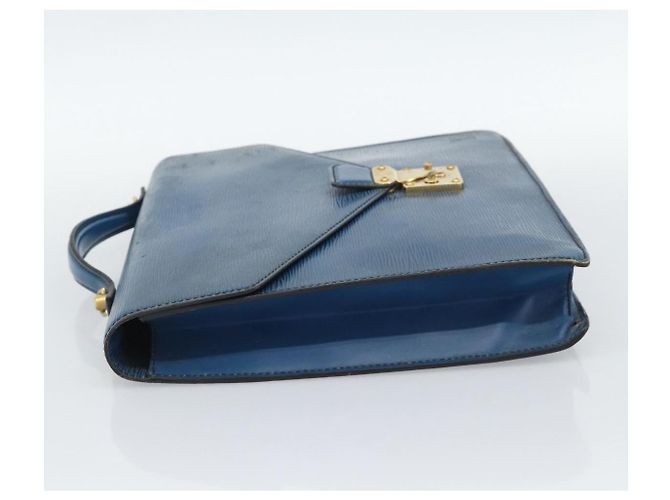 Borsa LOUIS VUITTON Epi Porte Documents Bandouliere Toledo Blue LV Auth 190800 - vista 3