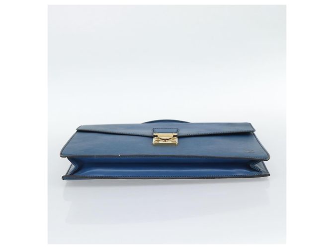 Borsa LOUIS VUITTON Epi Porte Documents Bandouliere Toledo Blue LV Auth 190800 - vista 5
