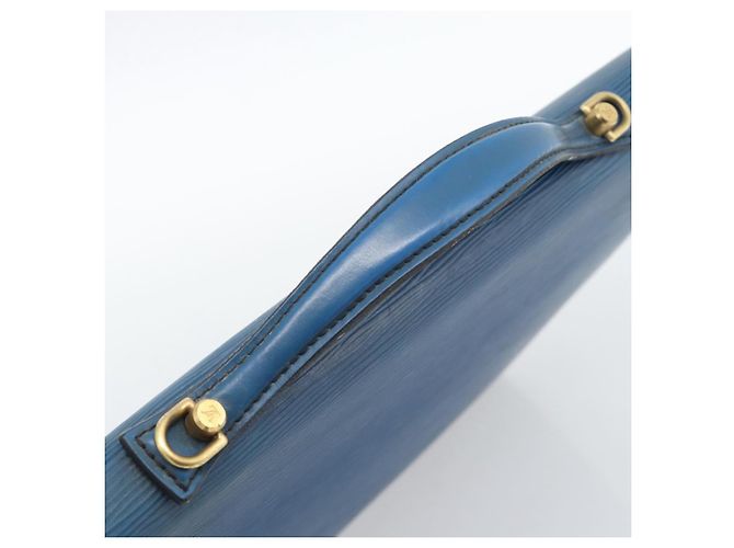 Borsa LOUIS VUITTON Epi Porte Documents Bandouliere Toledo Blue LV Auth 190800 - vista 6