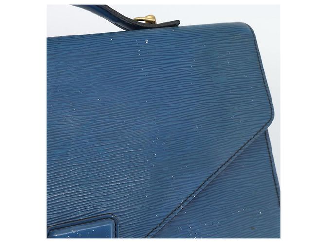 Borsa LOUIS VUITTON Epi Porte Documents Bandouliere Toledo Blue LV Auth 190800 - vista 7
