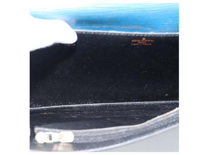 Borsa LOUIS VUITTON Epi Porte Documents Bandouliere Toledo Blue LV Auth 190800 - vista 9