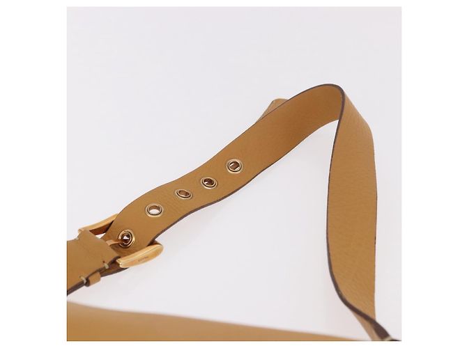 Borsa a Spalla in Pelle Beige Oro PRADA Auth gh2210A D'oro - vista 14