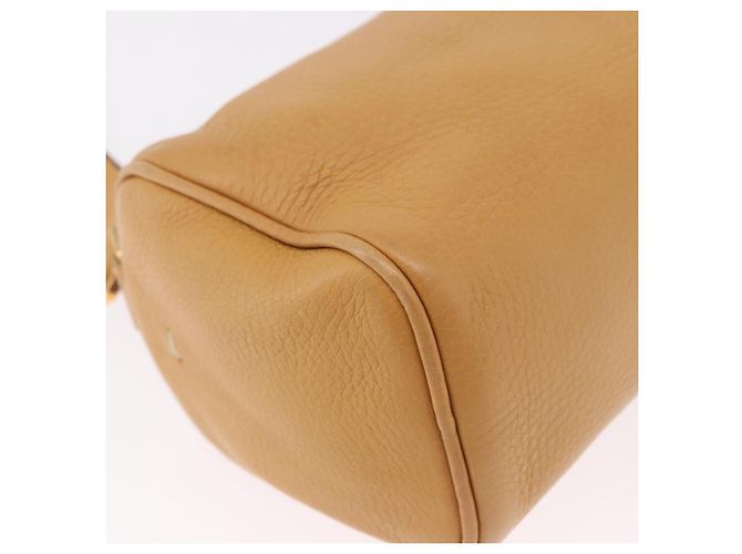 Borsa a Spalla in Pelle Beige Oro PRADA Auth gh2210A D'oro - vista 16
