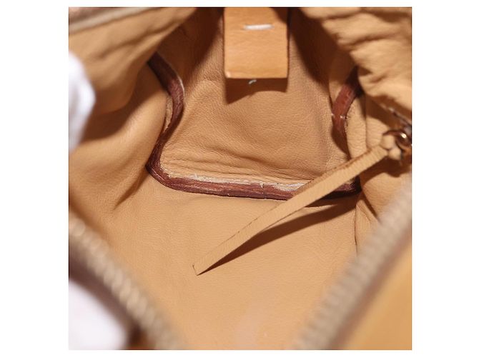 Borsa a Spalla in Pelle Beige Oro PRADA Auth gh2210A D'oro - vista 22