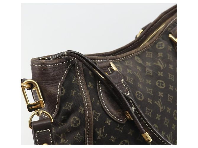 LOUIS VUITTON Monogram Mini Lin Buzasu Anjoul Brown Ebene M95617 LV Auth BA13988 Marrone Damier ebene - vista 10
