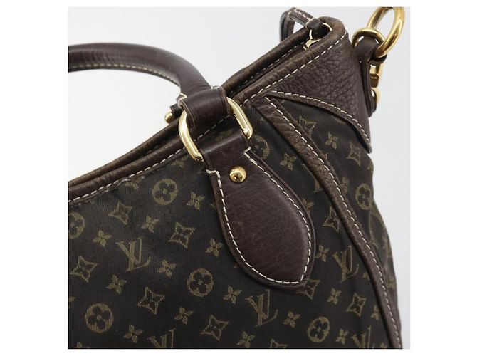LOUIS VUITTON Monogram Mini Lin Buzasu Anjoul Brown Ebene M95617 LV Auth BA13988 Marrone Damier ebene - vista 20