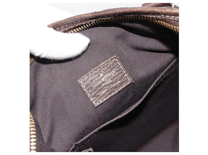 LOUIS VUITTON Monogram Mini Lin Buzasu Anjoul Brown Ebene M95617 LV Auth BA13988 Marrone Damier ebene - vista 21