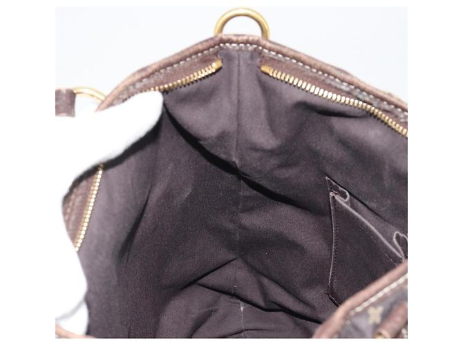 LOUIS VUITTON Monogram Mini Lin Buzasu Anjoul Brown Ebene M95617 LV Auth BA13988 Marrone Damier ebene - vista 23