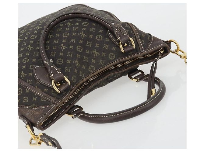 LOUIS VUITTON Monogram Mini Lin Buzasu Anjoul Brown Ebene M95617 LV Auth BA13988 Marrone Damier ebene - vista 6