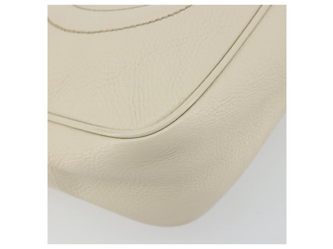 Borsa a tracolla GUCCI in pelle bianco oro 308364 Auth mr2693 D'oro - vista 11