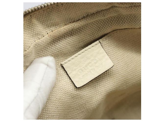 Borsa a tracolla GUCCI in pelle bianco oro 308364 Auth mr2693 D'oro - vista 15