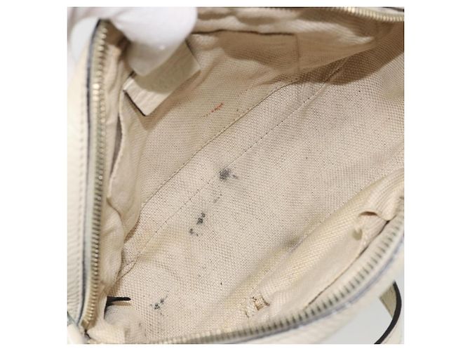 Borsa a tracolla GUCCI in pelle bianco oro 308364 Auth mr2693 D'oro - vista 16