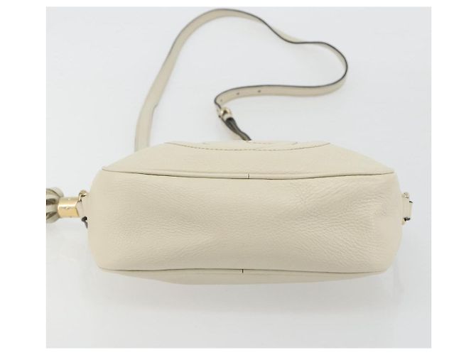 Borsa a tracolla GUCCI in pelle bianco oro 308364 Auth mr2693 D'oro - vista 9