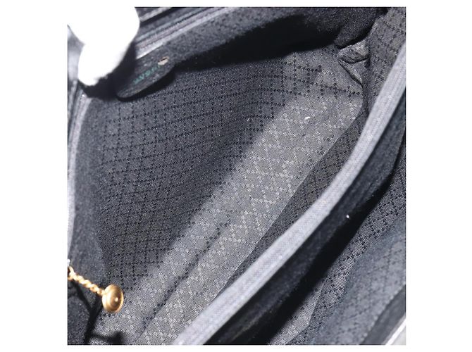 Borsa GUCCI Bamboo scamosciata 2way Nero Oro 002 2855 Auth ka5206 D'oro - vista 11