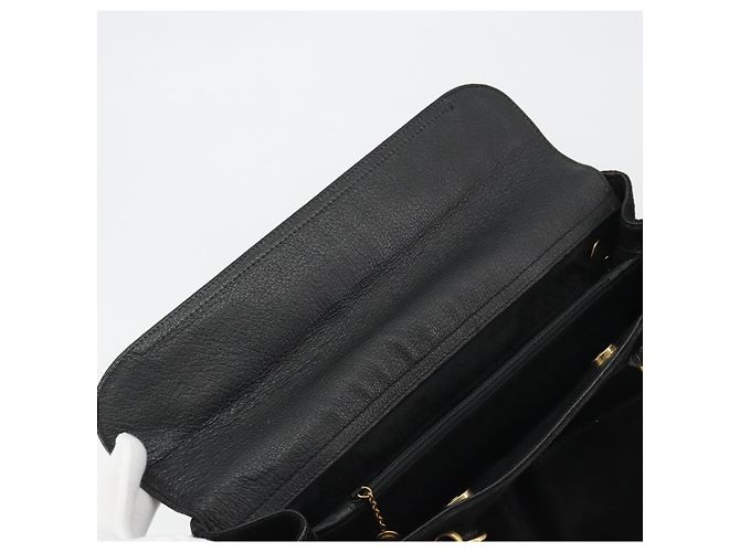 Borsa GUCCI Bamboo scamosciata 2way Nero Oro 002 2855 Auth ka5206 D'oro - vista 18