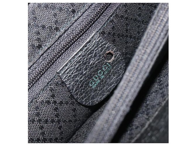 Borsa GUCCI Bamboo scamosciata 2way Nero Oro 002 2855 Auth ka5206 D'oro - vista 19