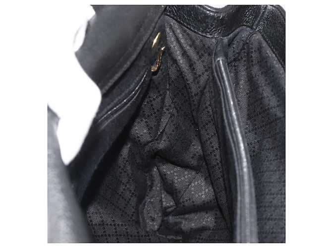 Borsa GUCCI Bamboo scamosciata 2way Nero Oro 002 2855 Auth ka5206 D'oro - vista 20