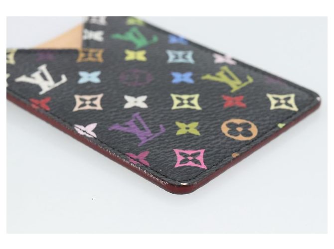 LOUIS VUITTON Monogram Multicolor Etui Miroir Mirror Black M92651 Auth 191563V Nero - vista 14