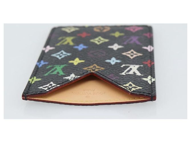 LOUIS VUITTON Monogram Multicolor Etui Miroir Mirror Black M92651 Auth 191563V Nero - vista 5