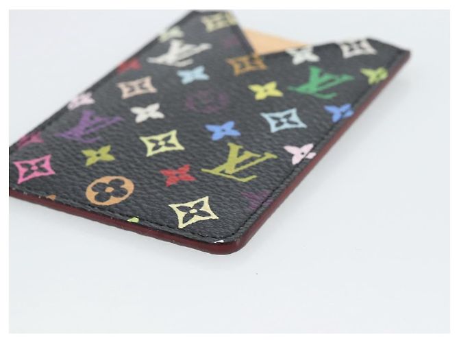 LOUIS VUITTON Monogram Multicolor Etui Miroir Mirror Black M92651 Auth 191563V Nero - vista 7