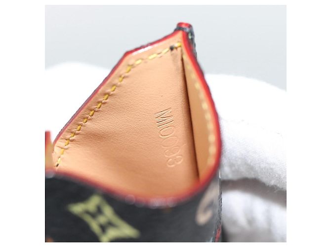 LOUIS VUITTON Monogram Multicolor Etui Miroir Mirror Black M92651 Auth 191563V Nero - vista 9