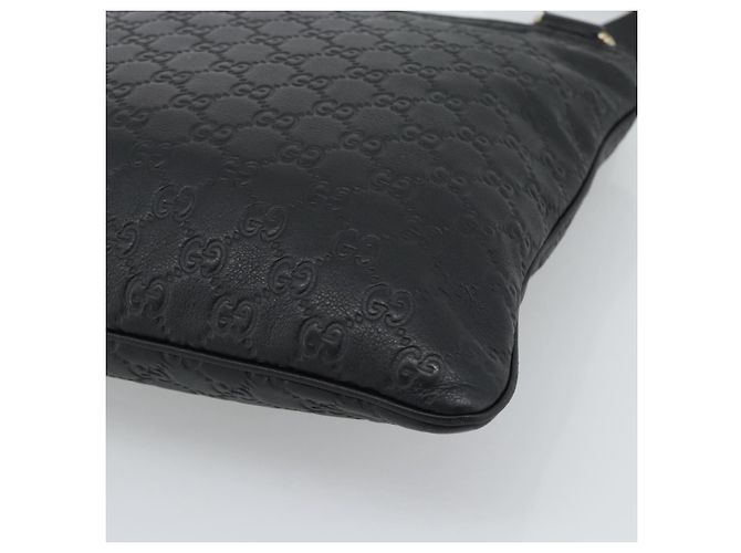 Borsa a tracolla GUCCI GG Canvas Guccissima in pelle nera e oro 201446 Auth mr2717 Nero D'oro - vista 12