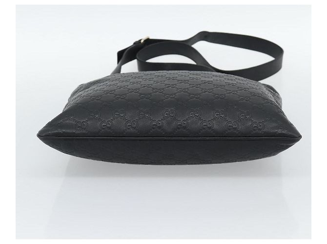 Borsa a tracolla GUCCI GG Canvas Guccissima in pelle nera e oro 201446 Auth mr2717 Nero D'oro - vista 9