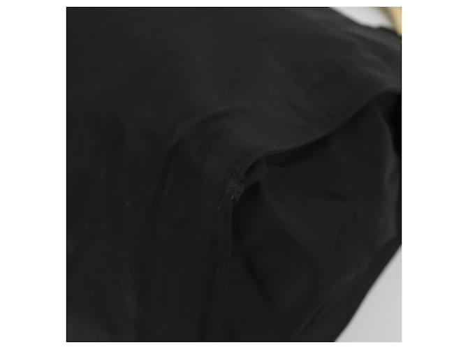 Borsa PRADA Nylon Nero Oro Auth ar14012 D'oro - vista 9