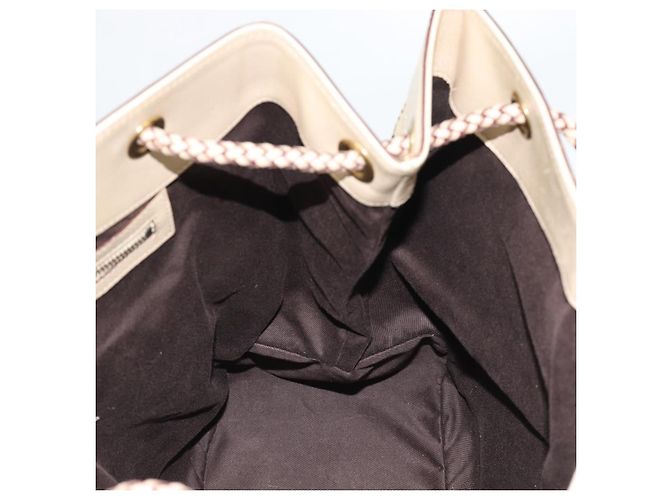 Borsa Tote GUCCI GG Canvas Beige Oro 109141 Auth mr2652 D'oro - vista 18