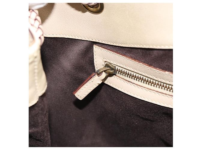 Borsa Tote GUCCI GG Canvas Beige Oro 109141 Auth mr2652 D'oro - vista 20