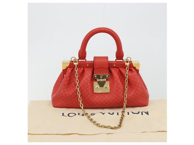 LOUIS VUITTON Clutch Nanogram Monogram Rossa M22327 LV Auth ka5104SM Rosso - vista 12