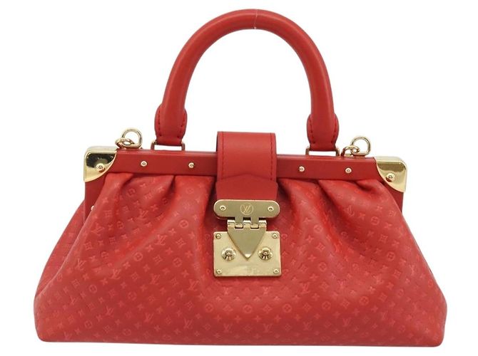 LOUIS VUITTON Clutch Nanogram Monogram Rossa M22327 LV Auth ka5104SM Rosso - vista 13