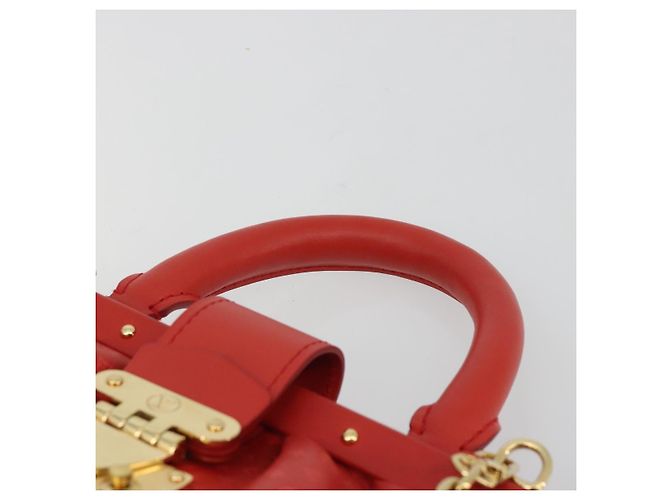 LOUIS VUITTON Clutch Nanogram Monogram Rossa M22327 LV Auth ka5104SM Rosso - vista 14