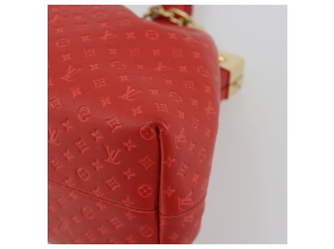 LOUIS VUITTON Clutch Nanogram Monogram Rossa M22327 LV Auth ka5104SM Rosso - vista 17