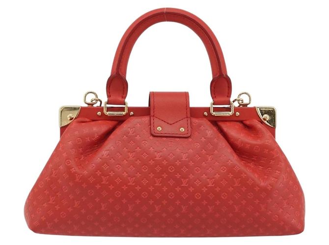 LOUIS VUITTON Clutch Nanogram Monogram Rossa M22327 LV Auth ka5104SM Rosso - vista 2