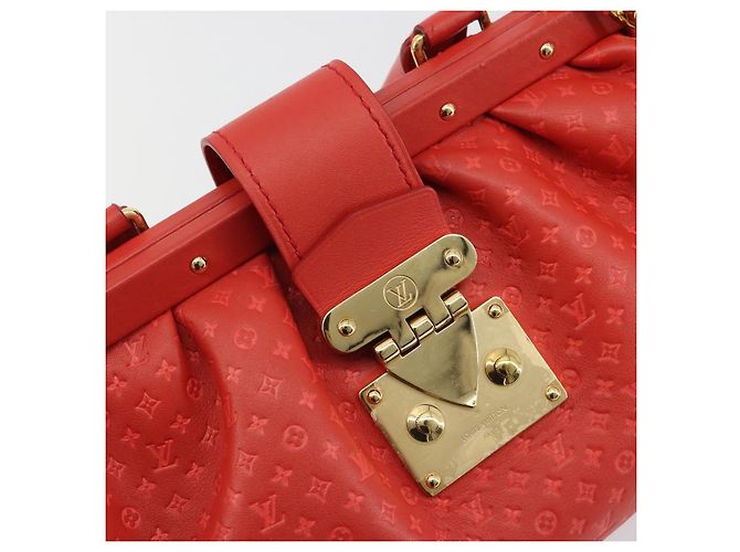 LOUIS VUITTON Clutch Nanogram Monogram Rossa M22327 LV Auth ka5104SM Rosso - vista 20