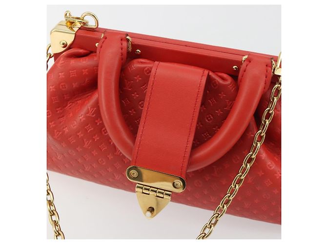 LOUIS VUITTON Clutch Nanogram Monogram Rossa M22327 LV Auth ka5104SM Rosso - vista 21