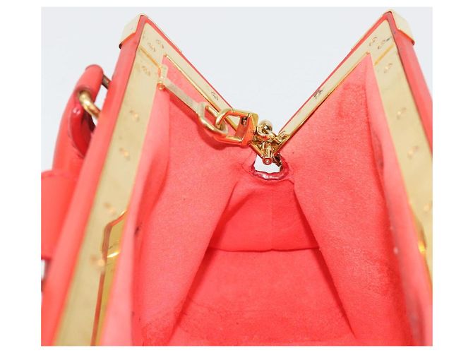 LOUIS VUITTON Clutch Nanogram Monogram Rossa M22327 LV Auth ka5104SM Rosso - vista 23
